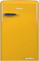 Холодильник однокамерный Hansa FM1337.3YAA морозильная камера сверху, цвет желтый в Липецке