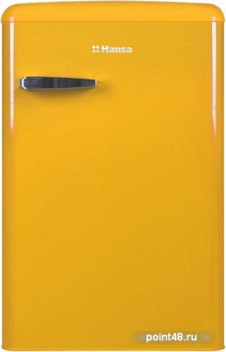 Холодильник однокамерный Hansa FM1337.3YAA морозильная камера сверху, цвет желтый в Липецке