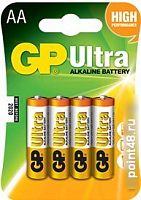 Купить Батарея GP Ultra Alkaline 15AUGLNEW LR6 AA (промо:Подари Жизнь!) (4шт) в Липецке