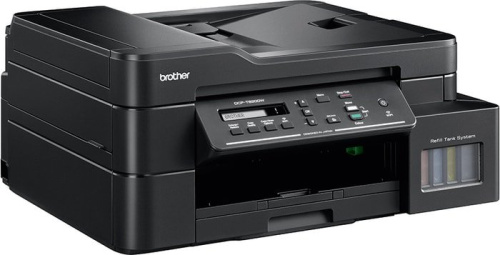 Купить МФУ струйное Brother DCP-T820DW МФУ, А4, цветной струйный, 17/16,5 стр/мин, 128Мб, дуплекс, ADF20,WiFi,LAN, обх.лоток 80л, старт.картр.2xBK,1xCMY(DCPT820DWR1) в Липецке фото 2