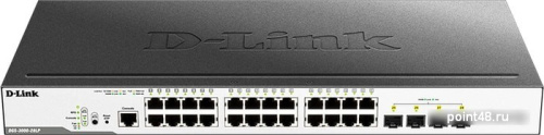 Купить Коммутатор D-Link DGS-3000-28LP DGS-3000-28LP/B1A 24G 4SFP 24PoE 193W управляемый в Липецке