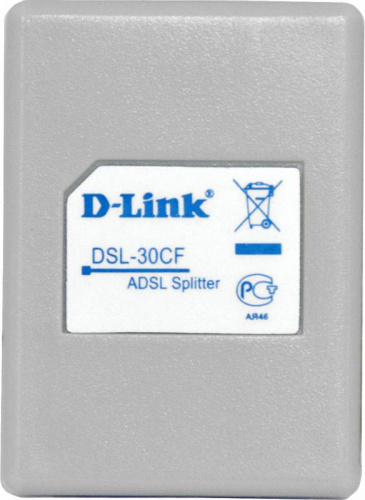 Купить Сплиттер D-Link DSL-30CF/RS ADSL Annex A 1xRJ11 вход и 2xRJ-11 выход с 12cm телеф кабелем в Липецке