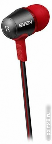 Купить Гарнитура вкладыши Sven E-190M 1.2м черный/красный проводные в ушной раковине (SV-019037) в Липецке фото 3