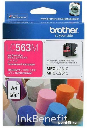 Купить Картридж BROTHER LC563M, пурпурный в Липецке