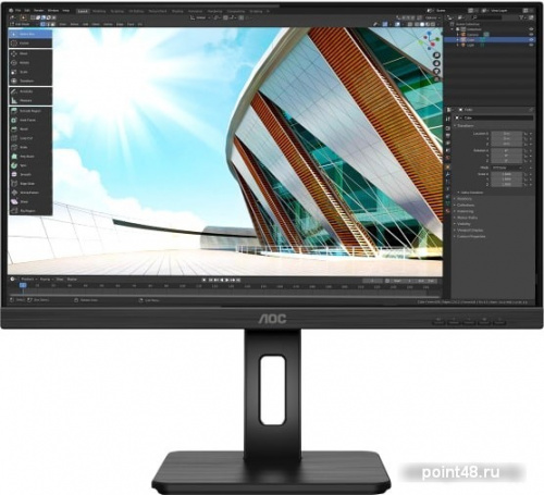 Купить Монитор AOC 23.8  Pro 24P2C черный IPS LED 4ms 16:9 HDMI матовая 1000:1 250cd 178гр/178гр 1920x1080 DisplayPort FHD 4.22кг в Липецке