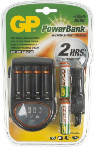 Купить Аккумулятор + зарядное устройство GP PowerBank PB50GS270CARA-2UE4, 4 шт AA, 2700мАч в Липецке