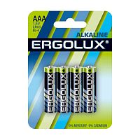 Купить Батарея Ergolux Alkaline LR03-BL4 AAA 1250mAh (4шт) блистер в Липецке