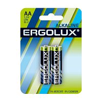 Купить Батарея Ergolux Alkaline LR6 BL-2 AA 2800mAh (2шт) блистер в Липецке
