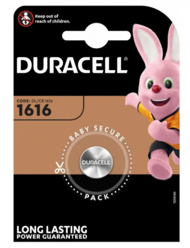 Купить Батарея Duracell Lithium 1616-1BL CR1616 (1шт) в Липецке