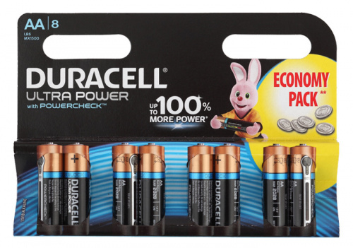 Купить Батарея Duracell Ultra LR6-8BL MX1500 AA (8шт) в Липецке