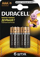 Купить Батарея Duracell Basic LR03-6BL MN2400 AAA (6шт) в Липецке