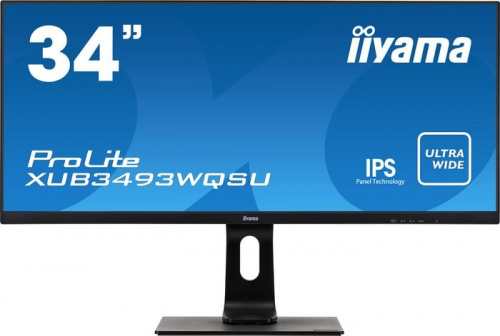Купить Монитор Iiyama 34  ProLite XUB3493WQSU-B1 черный IPS LED 4ms 21:9 HDMI M/M матовая HAS Pivot 1000:1 400cd 178гр/178гр 3440x1440 DisplayPort USB 9.5кг в Липецке