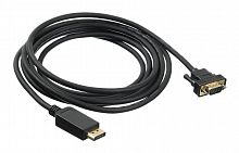 Купить Кабель аудио-видео Buro 1.1v DisplayPort (m)/VGA (m) 3м. Позолоченные контакты черный (BHP DPP_VGA-3) в Липецке