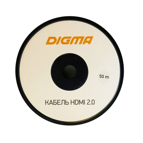 Купить Кабель аудио-видео Digma HDMI 2.0 AOC HDMI (m)/HDMI (m) 50м. Позолоченные контакты черный (BHP AOC 2.0-50) в Липецке фото 3