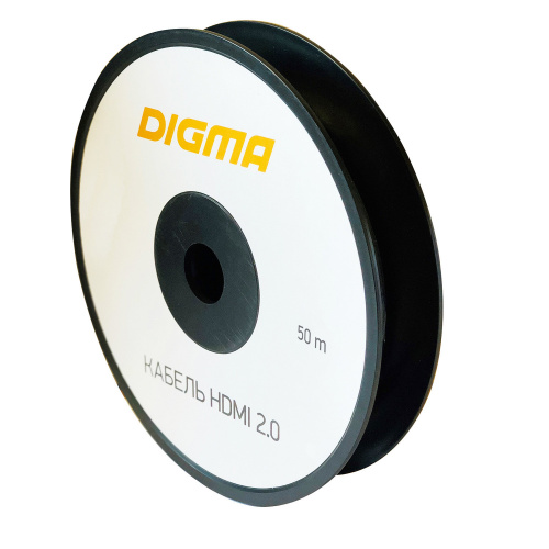 Купить Кабель аудио-видео Digma HDMI 2.0 AOC HDMI (m)/HDMI (m) 50м. Позолоченные контакты черный (BHP AOC 2.0-50) в Липецке фото 4