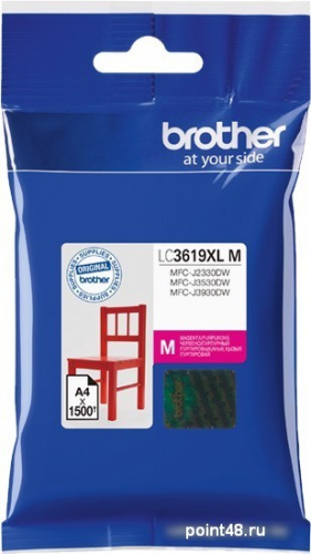 Купить Картридж струйный Brother LC3619XLM пурпурный (1500стр.) для Brother MFC-J3530DW/J3930DW в Липецке фото 2