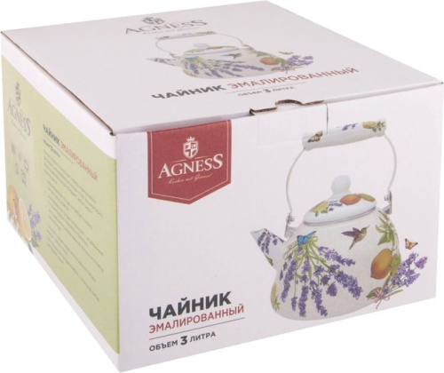 Купить AGNESS Чайник со свистком  934-382 серия &quot;PROVENCE&quot; 3л. в Липецке фото 2