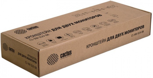 Купить Кронштейн для мониторов Cactus CS-VM-D29-BK черный 13 -27  макс.10кг настольный поворот и наклон в Липецке фото 2