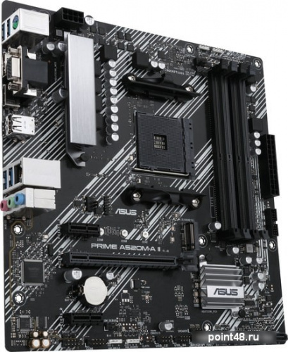 Материнская плата Asus PRIME A520M-A II Soc-AM4 AMD A520 4xDDR4 mATX AC`97 8ch(7.1) GbLAN RAID+VGA+HDMI+DP фото 3