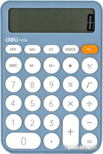 Купить Калькулятор Deli M124 (синий) в Липецке