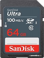 Купить Флеш карта SDXC 64Gb Class10 Sandisk SDSDUNR-064G-GN3IN Ultra в Липецке
