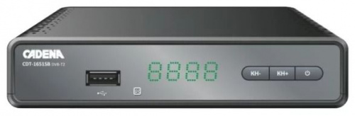 Купить Ресивер DVB-T2 Cadena CDT-1651SB черный в Липецке