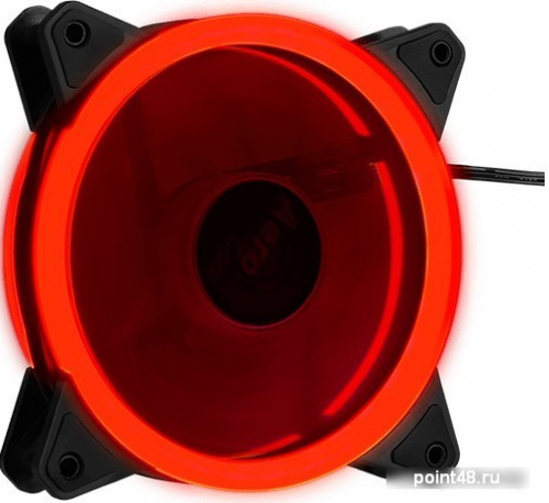 Вентилятор Aerocool Rev Red 120x120mm 3-pin 15dB 153gr LED Ret фото 2