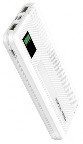Мобильный аккумулятор  BOROFONE BT32 &quot;Precious&quot; 10000mAh 2A 2xUSB белый в Липецке фото 2
