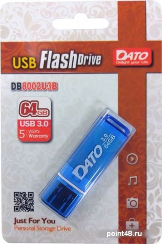 Купить Флеш Диск Dato 128Gb DB8002U3 DB8002U3B-128G USB3.0 синий в Липецке фото 2