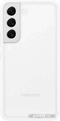 Чехол (клип-кейс) Samsung для Samsung Galaxy S22 Frame Cover прозрачный/белый (EF-MS901CWEGRU) в Липецке фото 2