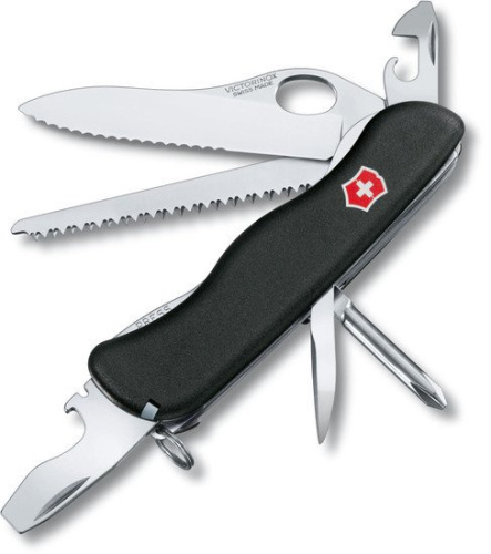 Купить Нож перочинный Victorinox Trailmaster One Hand Wavy Edge (0.8463.MW3) 111мм 12функций черный карт.коробка в Липецке фото 2