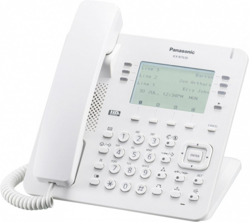 Купить Телефон IP Panasonic KX-NT630RU белый в Липецке