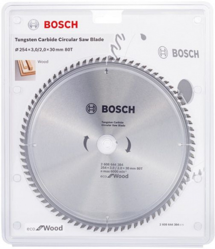 Купить Диск пильный по дер. Bosch 2608644384 d=254мм d(посад.)=30мм (циркулярные пилы) в Липецке фото 2