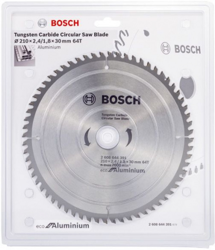 Купить Диск пильный по алюм. Bosch ECO ALU (2608644391) d=210мм d(посад.)=30мм (циркулярные пилы) в Липецке фото 2