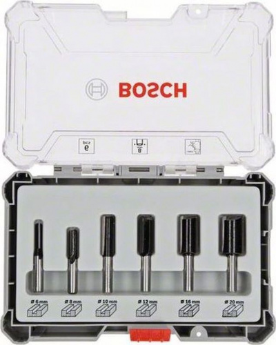 Купить Набор фрез по дер. Bosch 2607017466 d(посад.)=8мм (фрезеры) (упак.:6шт) в Липецке