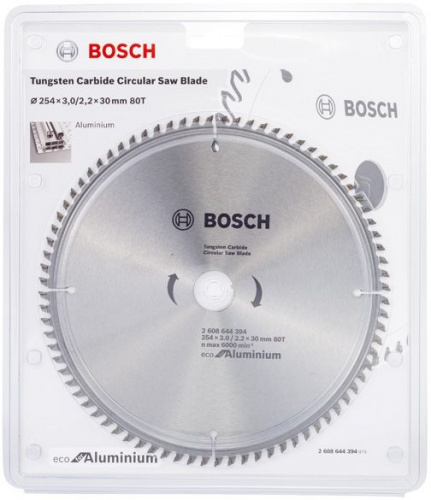 Купить Диск пильный по алюм. Bosch 2608644394 d=254мм d(посад.)=30мм (циркулярные пилы) в Липецке фото 2