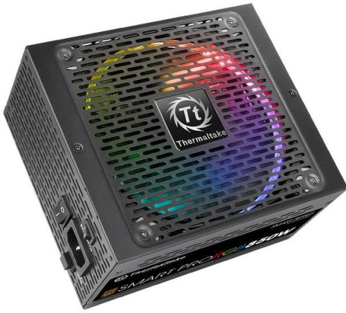 Блок питания Thermaltake ATX 850W SMART PRO RGB 80+ bronze (24+4+4pin) APFC 140mm fan color 9xSATA Cab Manag RTL фото 2