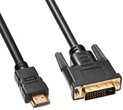 Купить Кабель Buro HDMI-19M-DVI-D-3m 24M/19M 3м позолоченные контакты ферритовые кольца в Липецке