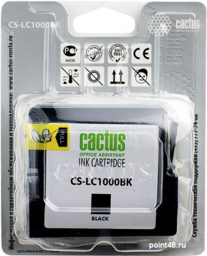 Купить Картридж CACTUS CS-LC1000BK (аналог Brother LC1000BK) в Липецке фото 2