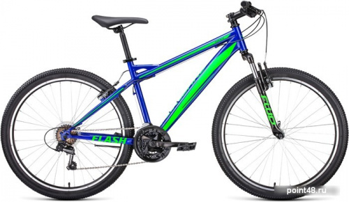 Купить Велосипед Forward Flash 26 1.0 р.17 2022 (синий/ярко-зеленый) в Липецке на заказ