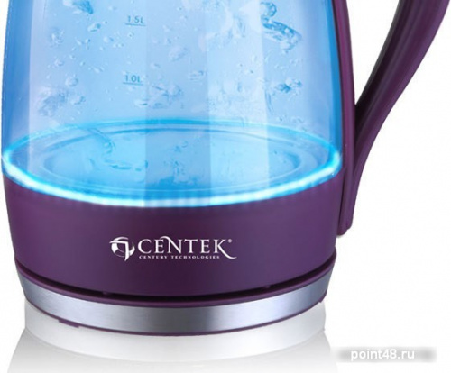 Купить Чайник CENTEK CT-0042 фиолетовый стекло в Липецке фото 3
