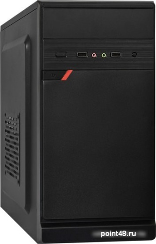 Корпус Exegate EX283059RUS   Minitower   BAA-106 Black, mATX, <AAA450, 80mm>, 2*USB, Audio