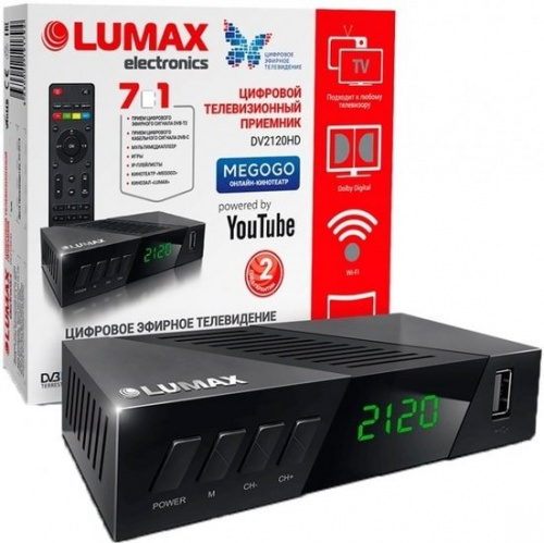 Купить Приемник цифрового ТВ Lumax DV2120HD в Липецке