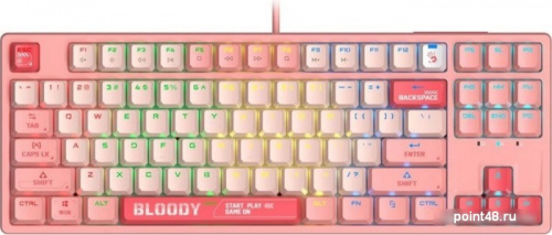 Купить Клавиатура A4Tech Bloody S87 Energy Pink (Bloody BLMS Red Plus) в Липецке фото 2