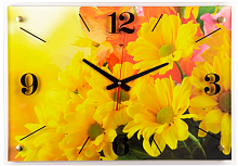 Купить Часы настенные 21 ВЕК 4056-1186 Хризантемы жёлтые в Липецке