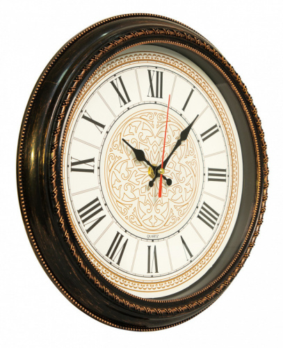 Купить Часы настенные аналоговые Бюрократ WallC-R68P D29см коричневый в Липецке фото 2
