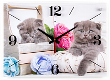 Купить Часы настенные 21 ВЕК 4056-126 Котята в Липецке