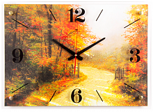 Купить Часы настенные 21 ВЕК 4056-113 Осенняя дорога в Липецке
