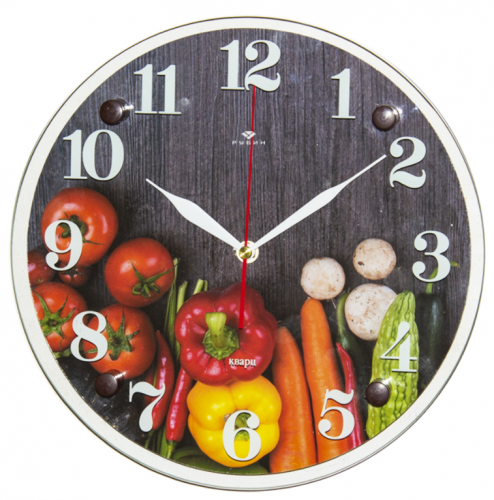 Купить Часы настенные 21 ВЕК 3030-013 Овощи для гурмана в Липецке