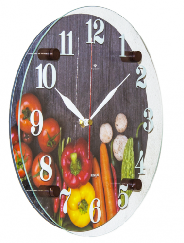 Купить Часы настенные 21 ВЕК 3030-013 Овощи для гурмана в Липецке фото 2